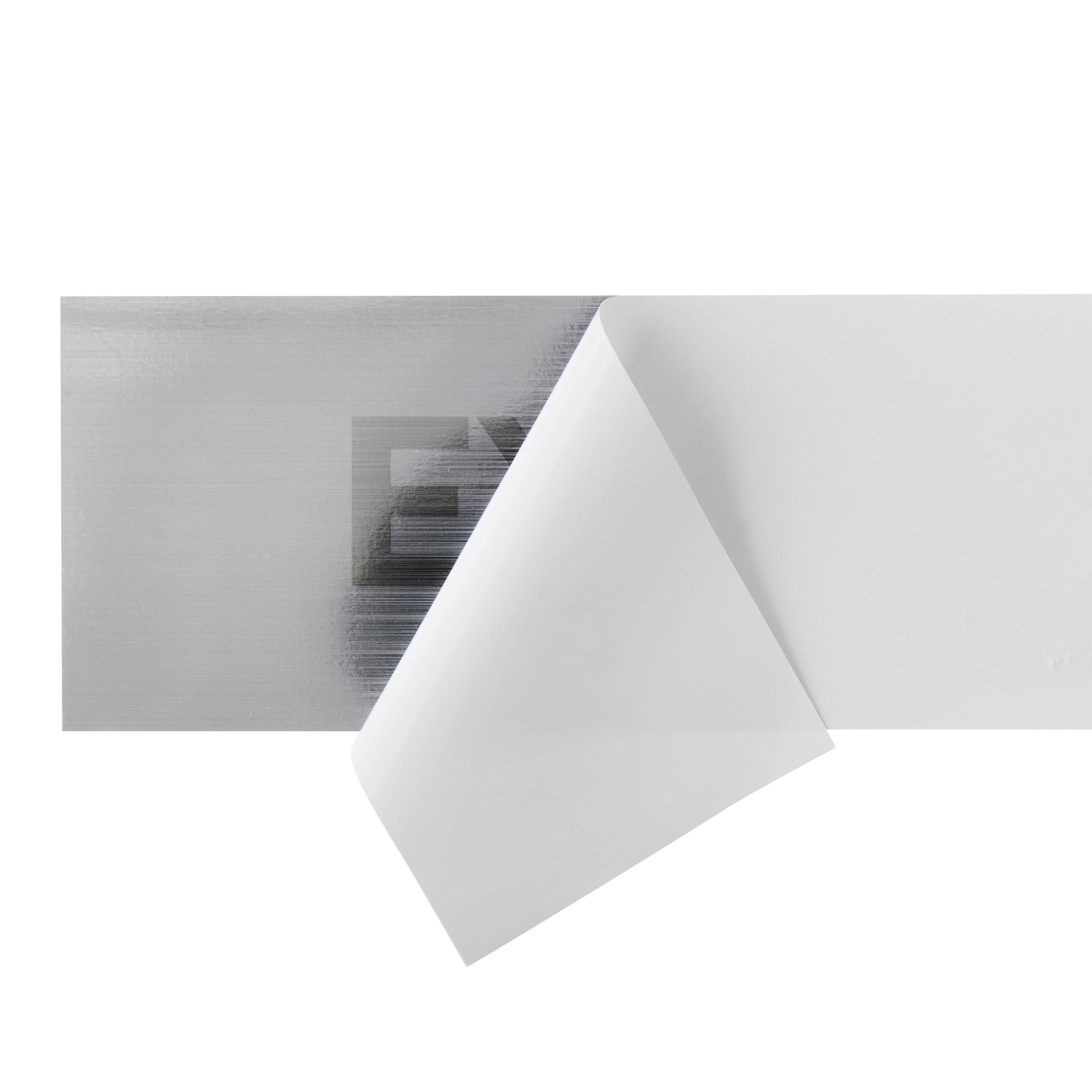 (4 pack) Pen+Gear Silver Mylar EXIT Sign, 2x8 inch - Ideal for Office & Public Spaces, Easy-Clean Adhesive