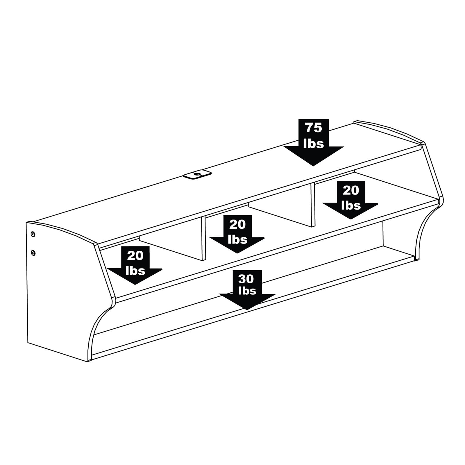 Altus Plus Floating Tv Stand For Tvs Up To 60