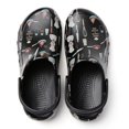 thumbnail image 2 of Men’s Chef Clogs with Kitchen Print, Non Slip Waterproof Work Shoes, Lightweight EVA Restaurant Kitchen Nursing Garden Clogs with Adjustable Strap, 2 of 6