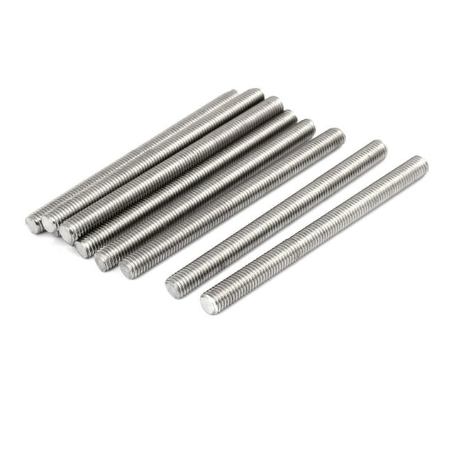Unique Bargains M10 x 130mm 304 Stainless Steel Fully Threaded Rods Bar Studs Fasteners 10 Pcs