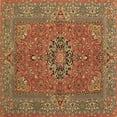 thumbnail image 1 of Ahgly Company Indoor Square Persian Brown Traditional Area Rugs, 8' Square, 1 of 4