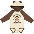 thumbnail image 3 of Inktastic Grandpas Little Monkey Boys or Girls Long Sleeve Baby Bodysuit, 3 of 5