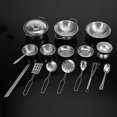 thumbnail image 4 of Yazoeia Kid Kitchen Playset, Play Pots and Pans Toys for Kids, 16PCS Kitchen Toys Stainless Steel Cookware Cooking Utensils Pan Toys Set for Children (16 pieces) CJC912-14213, 4 of 8