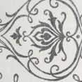 thumbnail image 3 of hometrends Grey Floral Swirl Synthetic Area Rug, 3 of 4