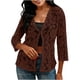 thumbnail image 3 of TaTaai Womens Lightweight Open Front Blouse Long Sleeve Loose Fit Summer Cardigan Mesh Cover Up Casual Beachwear Gift, 3 of 8