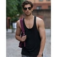 thumbnail image 2 of Skinnifit Mens Plain Sleeveless Muscle Vest, 2 of 4