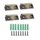 thumbnail image 4 of 4 Piezas Ganchos para Tapiz Clips de Pared Sujetadores de Telas con Metal Resistente Función Multifuncional Adecuada para Oficinas Hogares Cocina Estudio Taller7cmx2.85cm, 4 of 9
