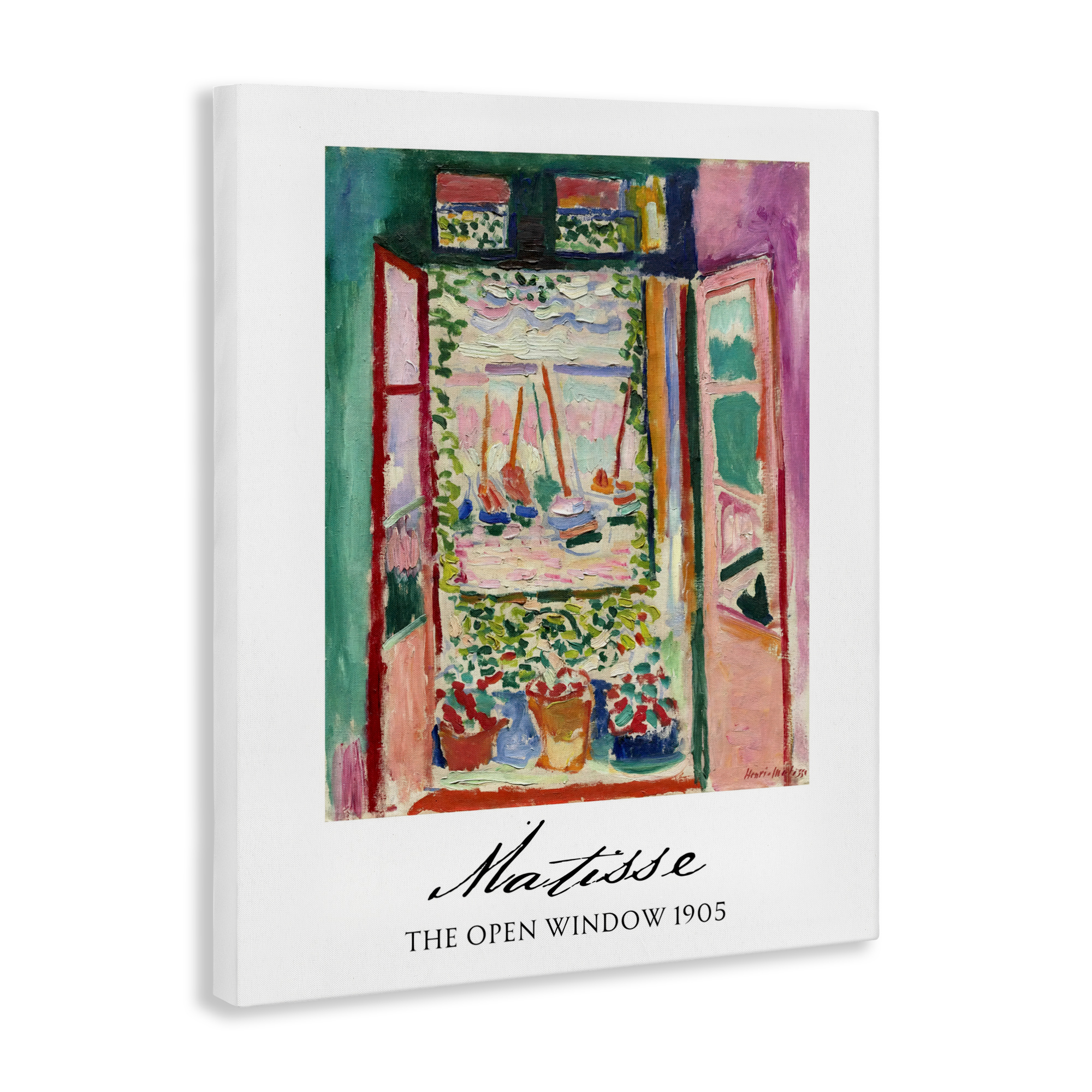 The Open Window Matisse Canvas Wall Art, design by Vintage Hustle