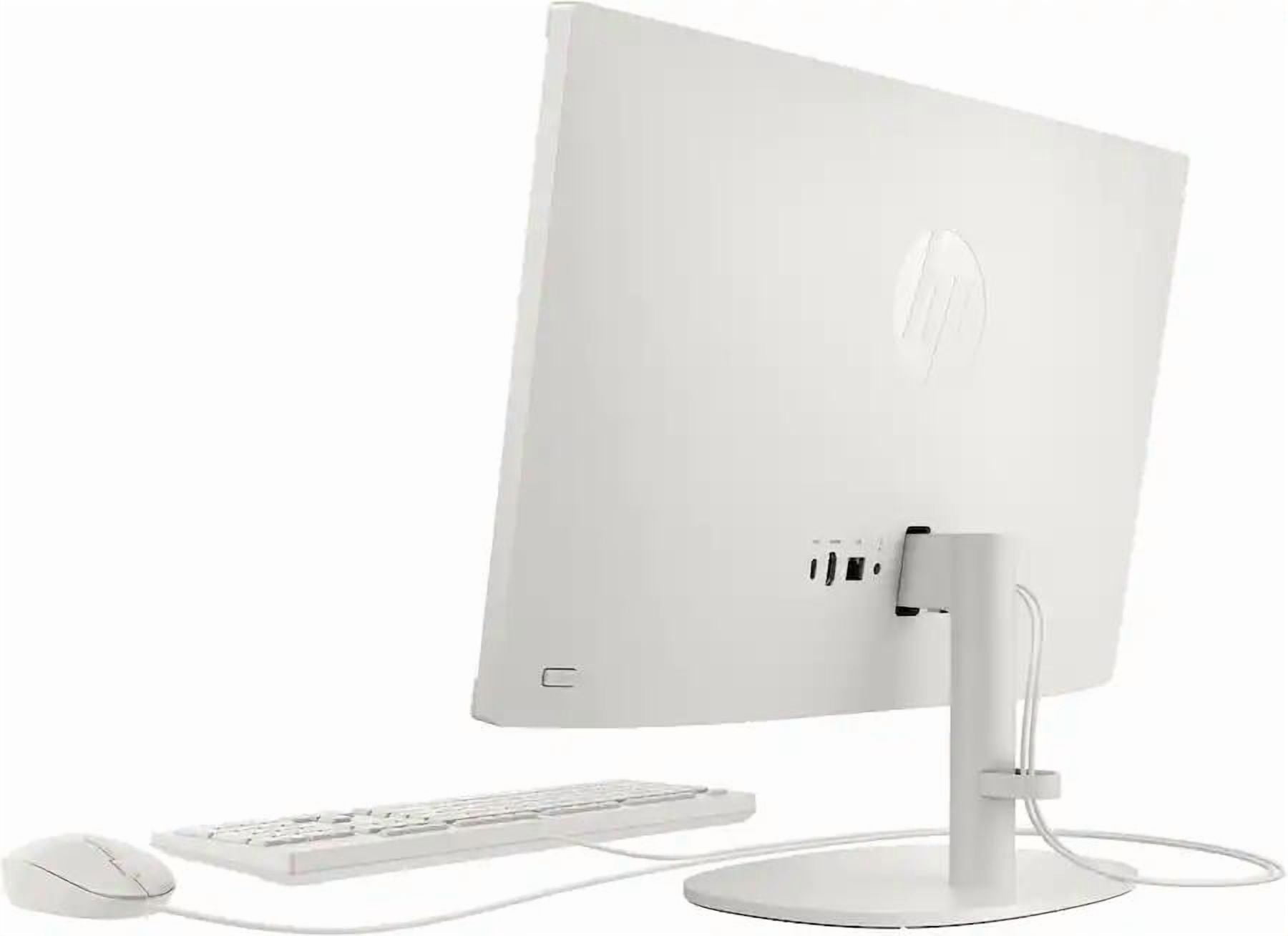 HP - 21.5" All-in-One - Intel N100 - 8GB Memory - 128GB UFS - Cashmere White