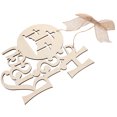 thumbnail image 1 of WEUVEB Flores Decorativas De Pascua En Madera Beige Para Colgar En Puertas Y Con Religioso, 1 of 6