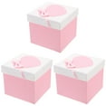thumbnail image 3 of TEHAUX Square present Packaging Boxes Pink 3Pcs 10x10x10cm, 3 of 8