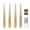 Gold, variant on Fanna 9.6" Flameless LED Taper Candles with Timer in Real Wax, Battery Operated Rustic Wax Dinner Candlesticks with Remote, 8 Batteries Included - Set of 4 - Dark Blue