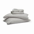 thumbnail image 3 of Superior Carmen 100% Cotton Relaxed Wash Bed Sheet Set, King, Silver, 3 of 12
