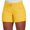 C201 Yellow, variant on Gbsyewxs Women Shorts High Elastic Waist Drawstring Solid Color Casual Beach Summer Shorts For Women Red