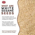thumbnail image 3 of White Sesame Seeds 3LB Bag - Natural, Raw, Hulled - By Spicy World, 3 of 7