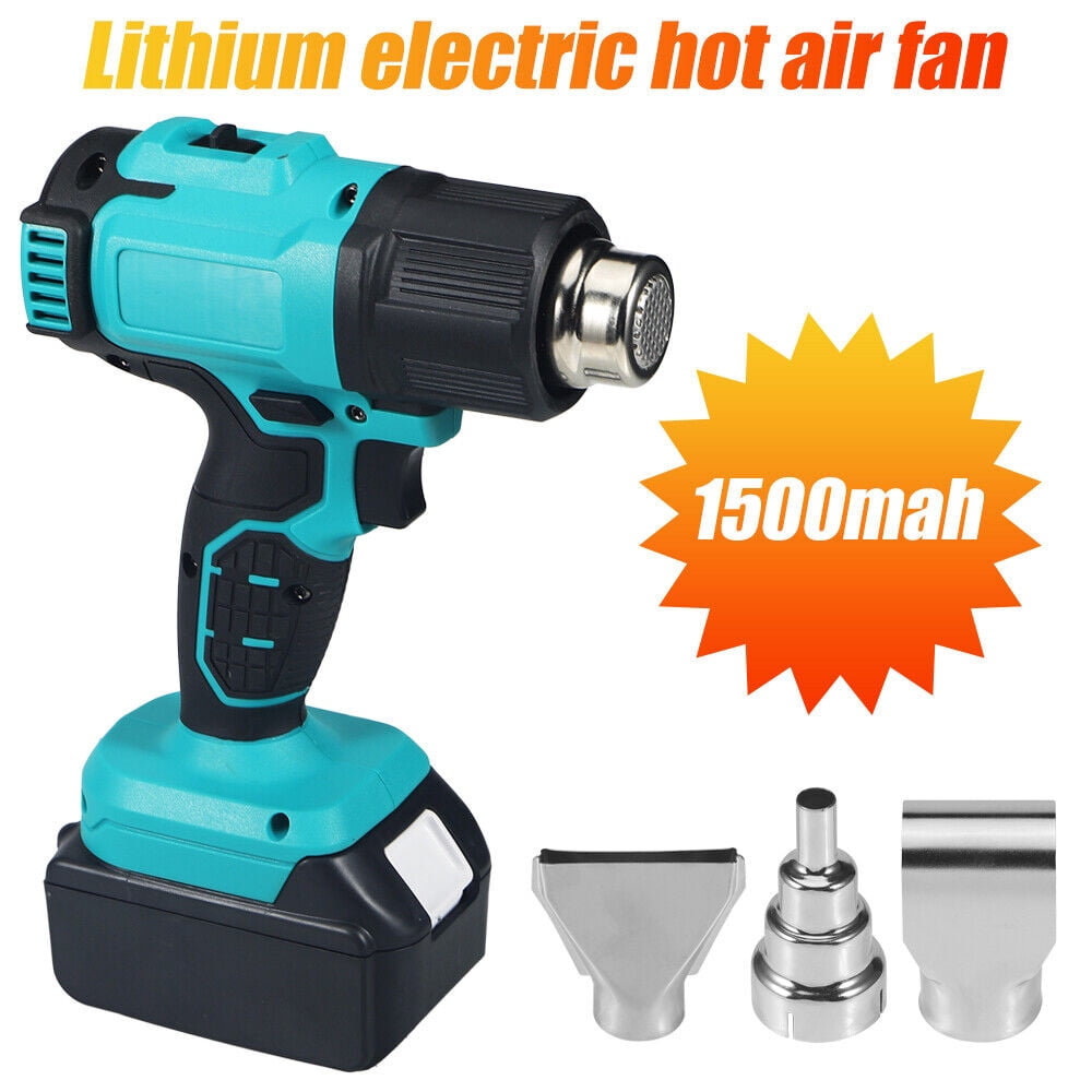 Rowyig 120W Rechargeable Cordless Electric Heat Gun, with 2 speed, Yellow