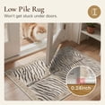 thumbnail image 5 of KUETH 9x12 Zebra Area Rugs Machine Washable Rugs for Living Room, Non Slip Flat Pile Rug with Rubber Backing, Modern Rug for Entryway Bedroom Dining Room Home Office, 5 of 10