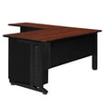 thumbnail image 3 of Fusion 72" Double Pedestal L-Desk with 42" Return- Cherry, 3 of 7