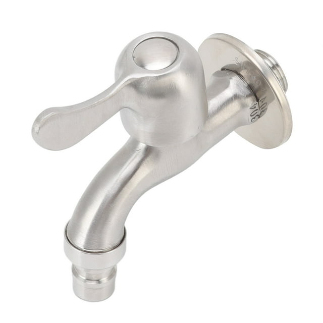 Stainless Steel G1/2 Wall-Mounted Washing Machine Faucet - Leak-Proof Valve, Rust & Freeze Resistant, Ergonomic Handle, Easy Concealed Installation for Kitchen, Garden & Laundry Use