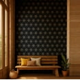 thumbnail image 2 of S4Sassy Modern Mandala Medallion Wallpaper- Blue Bohemian Wall Covering, 25" X 240" Self-Adhesive Textured Vinyl Wallpaper, Decorative Wallwrap, Easy Diy Wall Covering For Bedroom, Living Spaces, 2 of 8