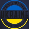 thumbnail image 3 of CafePress - Peace Love Ukraine T Shirt - Men's Fitted T-Shirt, 3 of 4