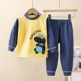 thumbnail image 2 of UAYOTSE Toddler Baby Boy Hoodie Tops Solid Jogger Pants Set Fall Winter Casual 2Pcs Home Pajamas for 3 6 12 18 24M,Sizes 7-8 Years, 2 of 4