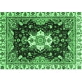 thumbnail image 1 of Ahgly Company Indoor Rectangle Geometric Emerald Green Traditional Area Rugs, 5' x 8', 1 of 4