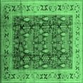 thumbnail image 1 of Ahgly Company Indoor Square Oriental Emerald Green Traditional Area Rugs, 4' Square, 1 of 4
