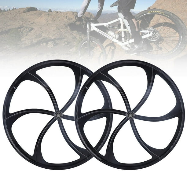 Fichiouy 26" MTB Mountain Bike Mag Wheels Set 6Spoke Bicycle Wheel