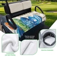 thumbnail image 5 of Golf Cart Seat Covers for 2 Seater,Beach Surfboard Microfiber Cart Seat Towel Blanket,Summer Sea Surfing Tropical Botanical Tree Absorbent NonSlip Bench Seats Protector for Golf Course 51"x31", 5 of 9
