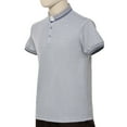 thumbnail image 4 of BLESSUME Men's Short Sleeves Tab Collar Clergy Shirt Pole Shirt - 10 colour, 4 of 7