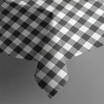 thumbnail image 4 of Black White Gingham Checkered Pattern Rectangle Tablecloth 60"x120",Waterproof Polyester Rectangle Table Cloth, Wipeable Spillproof Polyester Tablecloth for Dining, Camping, Indoor and Outdoor, 4 of 6