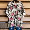 thumbnail image 2 of Giftesty Womens Plus Size Women’s T-shirt Summer Casual Tops Oversized Floral Sunflower Print Blouse, 2 of 7