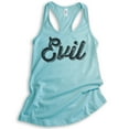 thumbnail image 1 of Evil Tank Top, Ladies Racerback Tank Top, Cute Evil Tank, Sassy Tank, Devilish Girlfriend Bad Girl Tank, Cancun, X-Small, 1 of 3