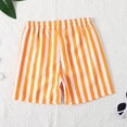 thumbnail image 6 of CPNG Little Boys Summer Shorts Casual Shorts Striped Elastic High Waist Fashion Sport Shorts Beach Shorts(Orange,5 Years), 6 of 6