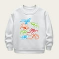 thumbnail image 2 of Rohuuque Kids Casual Pullover,Fashion Cartoon Print Hoodless Sweatshirt With Long Sleeve Tops 4 Years White, 2 of 3