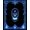 Black Blue, Pattern 4, variant on ODIKA Gothic Ghost Skull Horror Occult Pentagram Skeleton Wings Border for Playroom, Bedroom, Reading Nook, Pet Friendly & Kids Safe Play