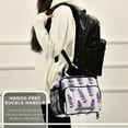thumbnail image 6 of FORMRS Student Insulated Lunch Bag with Shoulder Strap Reusable Cooler Box for School, Lavender Pattern, 6 of 9