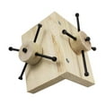 thumbnail image 2 of Juguete de forrajeo de madera, rueda de ejercicio, juguete mental, juego de rompecabezas interactivo para animales pequeños, hámsteres, conejitos, 2 of 9