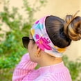 thumbnail image 5 of Karma Retro Floral Headband for Women - Medium - Fabric Headband and Stretchy Hair Scarf, 5 of 5
