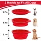 thumbnail image 3 of Cuenco plegable para perros, cuenco portátil de viaje con mosquetón, cuenco plegable para comida y agua para perros, cuenco para agua y comida para perros para viajar, caminar, salir, 3 of 5