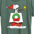 thumbnail image 3 of Peanuts - Snoopy and Woodstock House Sleigh - Women's Short Sleeve Graphic T-Shirt, 3 of 6