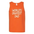 thumbnail image 2 of Wild Bobby,World's Okayest Dad Gift, Father's Day, Men Graphic Tank Top, Orange, Medium, 2 of 3