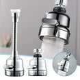 thumbnail image 1 of Vaidha Rallonge d'Extension de Tête de Robinet, Rallonge pour Robinet Domestique, Douche, Économie d'Eau, Buse de Filtre Rotative, 1 of 7