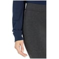 thumbnail image 2 of HUE Wide Waistband Blackout Cotton Capri Leggings Graphite Heather, 2 of 3