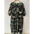 thumbnail image 6 of Black Forest Leopard Printed Cotton Dress, Handblock Dress, Block Printed Dress, Handmade Dresses, 6 of 6
