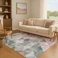 thumbnail image 7 of Addison Rugs Mayfield Premium Machine Washable Transitional Geometric Blush Rectangle Rug, 9' x 12', 7 of 7