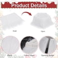 thumbnail image 2 of White Fur Christmas Tree Collar: 25.6 Inch Small Xmas Tree Base Ring - Winter Party Holiday Indoor Xmas Tree Decorations, 2 of 7