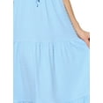 thumbnail image 5 of INSPIRE CHIC Women's Summer Boho Maxi Dress Spaghetti Strap Flowy Tiered Beach Dresses XS Light Blue, 5 of 6