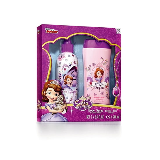 Disney Sofia le Premier Spray pour le Corps et le Bain Moussant 200ml 2pc Ensemble pour Elle